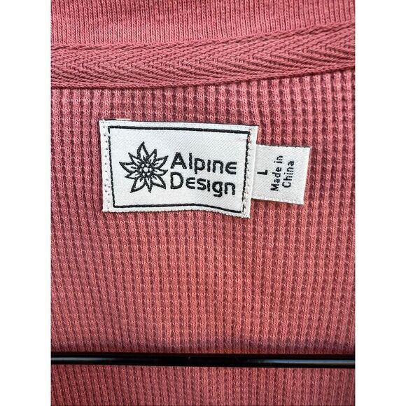 Alpine design woman’s Large Sedona clay waffle knit thermal baselayer - Picture 3 of 4